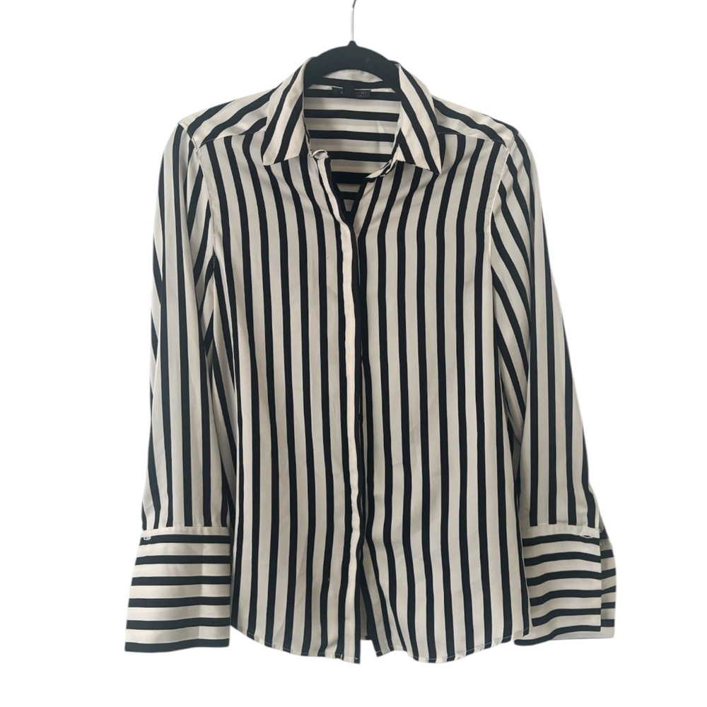 Topshop Striped Button Down Top - image 2